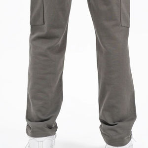 Pantalon Cargo Homme Vert en Toile à Jambes Larges en Éponge Décontracté Coupe Ample Taille Moyenne Motif Droit Léger Plat Direct - Product Image 6