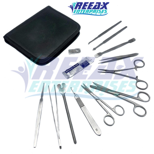 Kit de dissection de 22 pièces en acier inoxydable à utiliser à l'hôpital avec étui pour étudiants en biologie vétérinaire par REEAX ENTERPRISES - Product Image 5