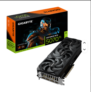 Carte graphique GIGABYTES GeForce RTX 5070 Ti WINDFORCE OC SFF 16G pour ordinateur de bureau PCIe 4.0 GDDR6 - Product Image 1