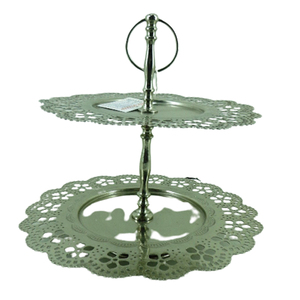 Boîte de rangement de forme ronde en métal de haute qualité avec couvercle pot de fer de couleur argent nickel pour table fait à la main personnalisé - Product Image 3