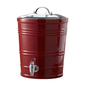 Distributeur de jus galvanisé haute vente, distributeur de jus de qualité supérieure, élégant pour la maison, les Bars, les fêtes, utilisation, distributeur enduit rouge - Product Image 1