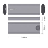 Adaptateur de boîtier SSD NVMe M.2 2,5 pouces pour ordinateur, boîtier de disque dur, convertisseur de protection en aluminium