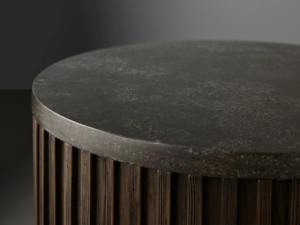 Handmade Premium Quality Solid Mango <b>Wood</b> Midcentury <b>Side</b> <b>Table</b> Stone Marble Top Living Bedroom Hall Apartment Entry - Product Image 2