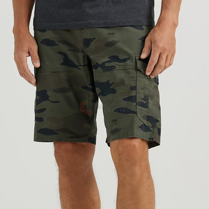 Wholesale <b>Men</b> Cargo <b>Shorts</b> Camouflage <b>Camo</b> Baggy Jorts Distressed Raw Hem Casual Pants with Extended Pockets - Product Image 5