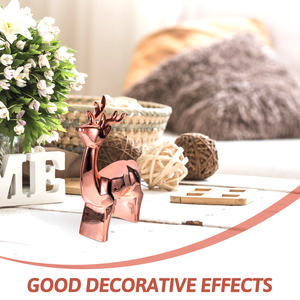 Escultura de Reno electrochapada de cobre, objeto de exhibición para decoración del hogar y jardín, estatuilla de Reno de Navidad, estatua de jardín - Product Image 6