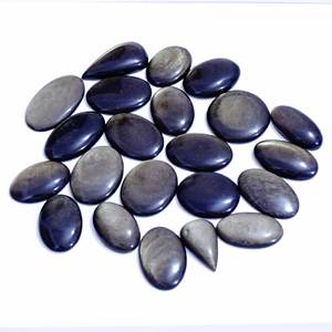 AAA + meilleure qualité supérieure obsidienne dorée naturelle Cabochon de pierres précieuses en vrac mélange de pierres précieuses pour la fabrication de bijoux - Product Image 4