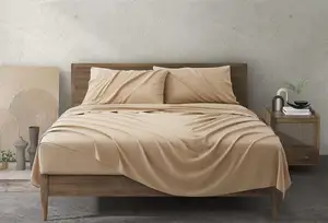 Fabrika özel çevre dostu yıkanabilir su geçirmez bambu viskon yatak koruyucu kapak yatak monte levha