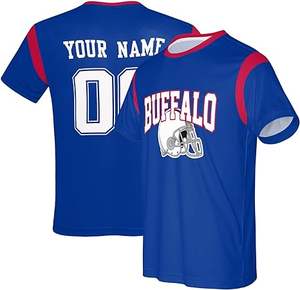 Camiseta de Fútbol Americano Sublimada Personalizada con Nombre y Número, Ropa Deportiva de Secado Rápido para Entrenamiento para Hombre - Product Image 5