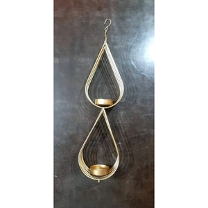 Porte-lampe à thé en fer doré fait à la main, parfait pour la décoration intérieure, les événements, les accessoires d'éclairage, élégants et élégants. - Product Image 5