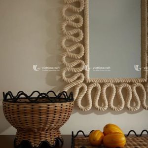 ถาดหวายทรงหอยพัดจากเวียดนามงานทอมือตกแต่งบ้านและโต๊ะฮาโลวีน100ชิ้น - Product Image 2