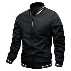 Chaqueta Bomber de calidad para hombre hecha a medida con cuello levantado Chaqueta de precio con logotipo de talla grande de invierno para hombre - Product Image 1