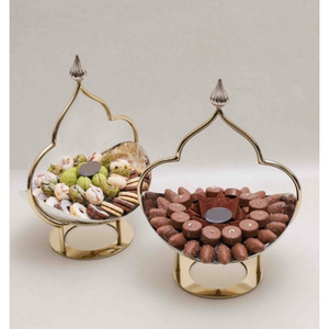 Cuenco de Chocolate con Material de Metal dorado exclusivo, diseño elegante, redondo de Chocolate cuenco, soporte para postres y dulces para uso en restaurantes de Hotel - Product Image 3