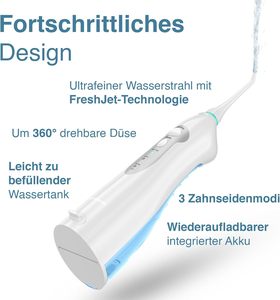 Hydropulseur AquaSonic - Hydropulseur sans fil rechargeable portable pour le nettoyage des dents - Utilisation domestique étanche - Product Image 3