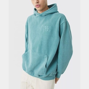 Sweat-shirts à capuche surdimensionnés pour hommes, personnalisés, en polaire d'hiver, de qualité supérieure, avec impression en relief, style streetwear - Product Image 1