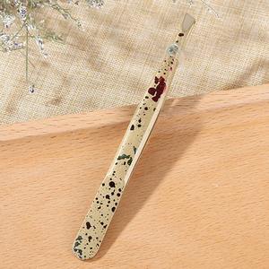 Pince à épiler à sourcils de couleur attrayante personnalisée pince à épiler à sourcils de couleur différente professionnelle en acier inoxydable - Product Image 6