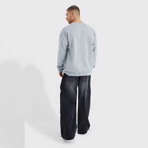 Conjunto personalizado para hombre, pantalones vaqueros negros holgados, pantalones de diseñador, novedad, pantalones vaqueros holgados de mezclilla originales, pantalones de skate polares para niños grandes - Product Image 2