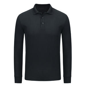 Vente en gros de nouvelle mode polo en polyester et coton avec logo personnalisé pour hommes polo à manches longues imprimé pour hommes - Product Image 5