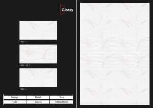 Carreaux muraux en céramique 300x600mm très demandés pour salle de bain et cuisine, finition brillante ou mate, surface sculptée effet sucre, design mural intérieur luxueux. - Product Image 4