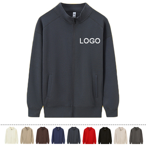 Chaqueta con cremallera de diseñador 350G para hombre, con hombros descubiertos, cuello levantado, abrigo estampado, capucha, venta al por mayor, sudadera deportiva con cremallera completa personalizada - Product Image 2