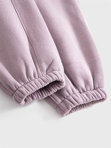 Pantalon de survêtement avec logo personnalisé de haute qualité Jambe droite surdimensionnée Conception empilée Polaire légère Streetwear Plus Size Heavy GSM - Product Image 2