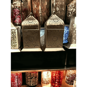 Vintage Moroccan Lamp <b>Tea</b> <b>Light</b> Candle Holder 6 Height Iron <b>Lantern</b> for Weddings Antique Style Indian Metal Crafts Dcor - Product Image 4
