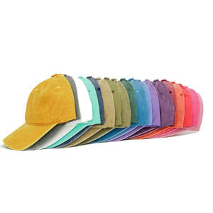 Venta al por mayor logotipo personalizado clásico vintage algodón papá sombreros ajustable sin estructura deportes gorras de béisbol sólido desgastado lavado - Product Image 2