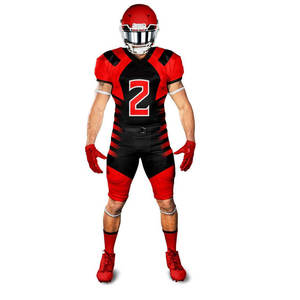 Nuevo diseño personalizado conjunto de uniforme de fútbol traje deportivo hombres sublimación transpirable uniforme de fútbol americano - Product Image 6