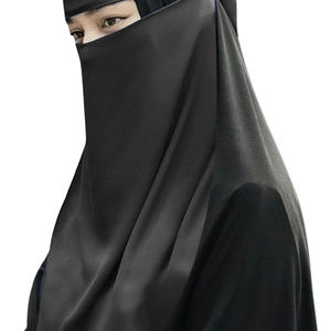 Professional Made Women Niqab Abaya Muslim <b>Dress</b> Breathable One Layer Cotton Fabric Niqab for Women's - Product Image 6