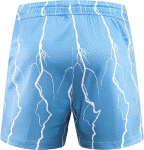 Short en maille personnalisé pour hommes, avec logo de marque Sublimation 100% polyester, streetwear, entrejambe de 5 pouces, basket-ball de gymnastique, 2025 - Product Image 2