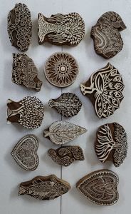 Bloques de Impresión textil de madera tallados a mano hechos a medida en tamaño 10 cm y 15 cm adecuados para Impresión textil y manualidades - Product Image 5