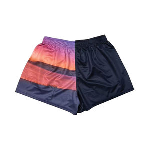 Shorts de rugby personnalisés pour hommes, en polyester et spandex, à sublimation pleine couleur, à séchage rapide, pour le sport et la course à pied - Product Image 2