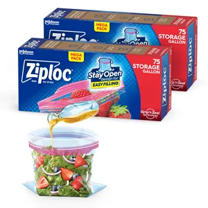 ถุงซิปล็อคขนาดแกลลอนสำหรับเก็บอาหาร - Product Image 1