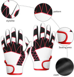 Guantes de Fútbol Americano Súper Adhesivos al por Mayor, Guantes de Receptor de Fútbol Americano, Guantes de Bateo de Béisbol con Silicona de Alto Agarre - Product Image 4