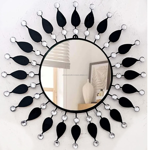 Espejos redondos de Metal clásicos para decoración de sala de estar, diseño artístico decorativo, novedad, gran oferta - Product Image 1