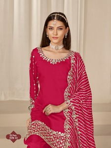 Chanderi de qualité supérieure avec broderie Costume Salwar Femme Fabricant de mode de l'Inde au taux le plus bas - Product Image 6