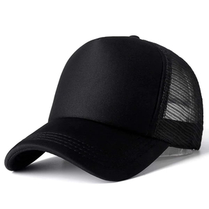 Sombrero de camionero de alta calidad, gorras de red de malla unisex con logotipo personalizado al por mayor, sombrero de camionero de lona de algodón de 5 paneles con ala curva para hombres - Product Image 5