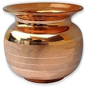 Handmade Copper <b>Drinkware</b> <b>Accessories</b> Lota Kalash Water Bottles - Product Image 1