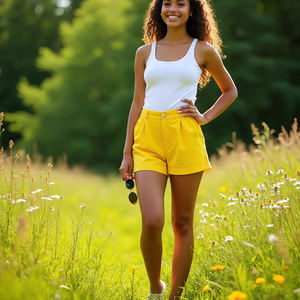 Pantalones cortos atléticos sexis de verano para mujer, pantalones cortos de playa para mujer, pantalones cortos ligeros de algodón y poliéster para correr con bolsillos - Product Image 6