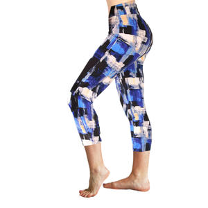 Custom Printed Tummy Control Capri for <b>Women</b> High Waist Workout Leggings With Smooth As Butter Custom <b>Women</b> <b>Tights</b> Pants - Product Image 4