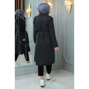 Manteau en laine surdimensionné pour femmes, élégants manteaux en duvet - Product Image 3