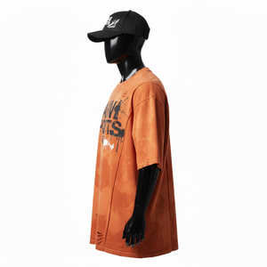 T-shirt 100% coton pour homme, coupe ample, imprimé, T-shirt oversize pour homme, jersey de coton, lavage à l'acide, impression sérigraphique, logo personnalisé, chemises pour homme - Product Image 3