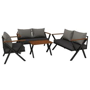 Set da giardino bouganvillea 2 + 2 + 1 + CPT5533-130 tavolino