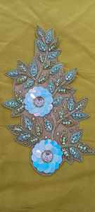 Patchs de broderie perlés faits à la main indiens patchs en tissu pour la décoration de vêtements Technique brodée disponible compétitif - Product Image 5