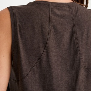 Camiseta sin mangas de algodón informal para mujer, ropa deportiva ligera y transpirable de corte holgado para gimnasio, yoga y uso diario - Product Image 4