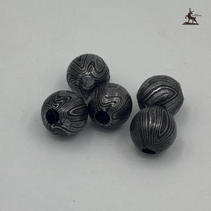 Handmade Damascus Steel Beaded <b>Bracelet</b> Customized OEM <b>Viking</b> Style Anniversary Gift Forged Cuff Beaded Design for Him - Product Image 4