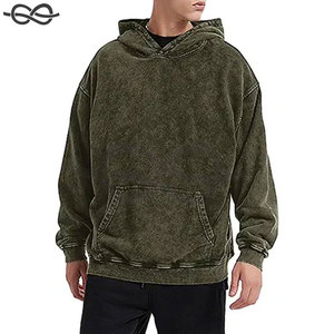 Sudadera con capucha de algodón Vintage para hombre, Jersey Retro básico holgado a la moda, ropa de calle con estampado en relieve, sudadera informal con capucha de invierno - Product Image 4
