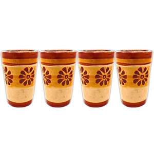 Vasos Tradicionales de Terracota Pintados a Mano, Únicos, Duraderos, Biodegradables y Ecológicos para Beber Agua en Hoteles y Restaurantes - Product Image 5