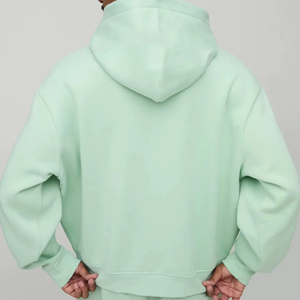 Men's Winter Solid High Quality 100% Cotton Pullover <b>Tracksuit</b> Heavyweight Breathable Streetwear with Customised Logo <b>Plain</b> Dyed - Product Image 5