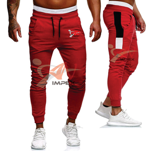 กางเกงวอร์มผ้าฝ้ายสำหรับผู้ชายกางเกงจ๊อกกิ้งลำลองพิมพ์ลายแบบกำหนดเองมีความยืดหยุ่นบริการ OEM - Product Image 4