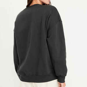 Venta al por mayor nueva moda mujer sudaderas de gran tamaño hombro caído Streetwear transpirable mujeres sudaderas OEM personalización - Product Image 3